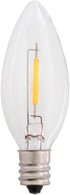 Creative Hobbies 25-Pack LED Replacement Light Bulbs for Electric Candle Lamps, Window Candles, Chandeliers - 7 Watt Equivalent Candelabra, Clear,...