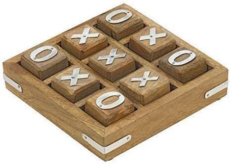 Handcrafted Gifts XO Blocks Tic Tac Toe Game Wooden- Family Board Games- Great Gifts for All Occasions...