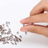 Coolrunner 6 Color 600-1200Pcs Small Screw Pins, Threaded Silver Clasps and Hooks for Jewelry Making (600)...