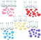 Cookie Cutters,Plunger Cutter Cake Decorating Supplies Fondant Molds,16 Pcs,Heart/Square/Oval/Circular/Star,White,Dadam...
