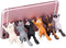 Novelty 6Pcs Cute Cat Sucker Phone Holder Cellphone Sucker Cup Stand Cute Cat Phone Stand Holder for All Mobile Phones...