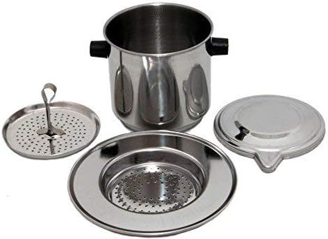 Vietnamese Coffee Maker Filter Set | French Press Style Coffee Filters | Pour Over Coffee Dripper | Portable Coffee Makers 1 Cup | Single Serve Co...