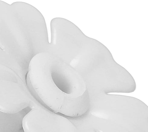 30 Set Hummingbird Hanging Feeders Flowers Hanging Bird Feeding Ports Replacement Outdoors Garden Supplies (White)...