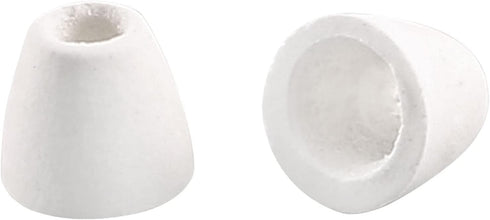 uxcell 200pcs Ceramic Electrical Insulator, 3mm Dia Tapered Porcelain Tube Ceramic Beads, High Temperature Max 1000C for Oven...
