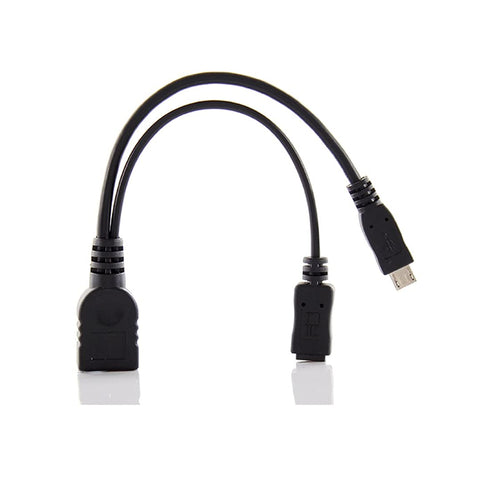 chenyang Micro USB Male to USB 2.0 Female OTG Cable with Micro USB Auxiliary Power Supply(can only Charge External Devices)...