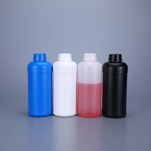 16.9 oz Plastic Reagent Bottle, Laboratory Grade High-Density Polyethylene Bottle, Wide Mouth with Screw Cap, Plastic Sample Bottles for Classroom...