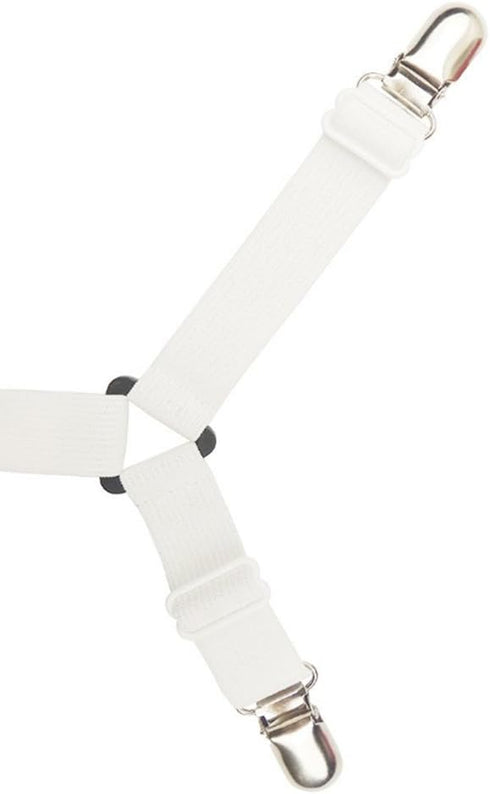 Triangle Bed Sheet Fastener Adjustable Holder Straps for a Smooth Mattress, Adjustable Mattress,Nylon Sheet Clips,Under Mattress Bed/Fitted Sheet ...