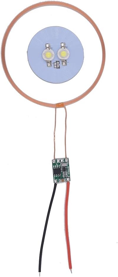 Taidacent 70mm 5V Input Long Distance Wireless LED Coil Inductive Coil Desk Living Room Bedside Lamp Wireless LED Induction Wireless Charging Modu...