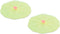 Charles Viancin - Set of 2 Lilypad 4” Silicone Drink Covers - Airtight Seal on Any Smooth-Rimmed Glass, Keep Drinks Cool or Hot, Protect from Wing...
