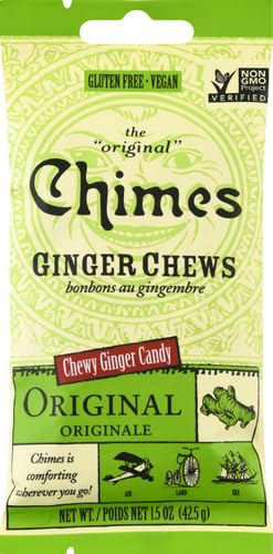 Chimes Original Ginger Chews, 1.5 Ounce (Pack of 1)...