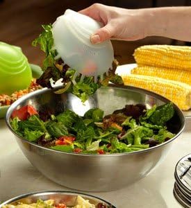 Snapi - The Single Handed Salad Server - Ice (White)...