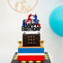 Boxing Cake Topper Bout Pugilist Infighter Beat Boxing Platform Punching Bag Glove Themed Men Kids Boy Girl Birthday Party Cake Decor Happy Bday E...