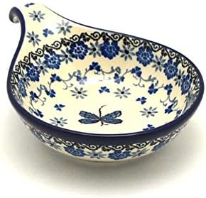 Polish Pottery Spoon/Ladle Rest - Dragonfly...