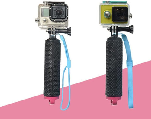Floating Hand Grip Waterproof Handheld Selfie Stick Monopod Grip Handle Mount Compatible with GoPro Hero 10, 9, 8, 7, Hero Session, Fusion, Max, A...