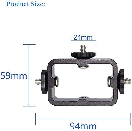 Tripod Mount Adapter Kit for 3 Devices. Works with Smartphones, iPhone, Android, GoPros, DSLR Cameras, Mic, LED, Ring Lights. Perfect for Vlogging...