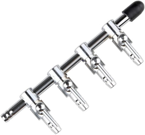 Aquarium Air Valve 4 Way Inline Manifold Air Flow Pump Tubing Splitter Lever Control Valve 4-Pack...