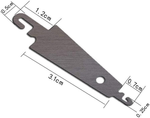 10Pcs Silver Stainless Steel Needle Threader, Embroidery Cross Stitch Needle Threading Tools DIY Sewing Accessories for Large Eye Needles Hand Cra...