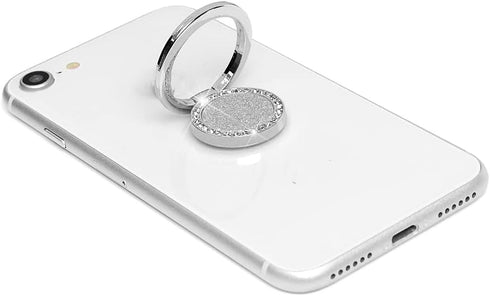 Mavis's Diary Bling Cell Phone Ring Stand Holder, Universal 360 Rotation Metal Buckle Tablet Finger Grip Kickstand Compatible with iPhone Galaxy L...