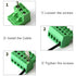 5 PCS 8 Pin 2.54mm Pitch Screw Terminal Block Connector for 26-18AWG, Pluggable Quick Male Plug Connector-8 Pole...