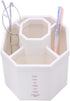 1PCS 5 Compartments Multi-Functional Pen Holder Desktop Stationary Organizer Home Office Art Supply Storage Box (White)...