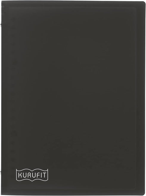 Maruman F091-05 Kurufit Loose Leaf Binder, A5, 20 Holes, Black...