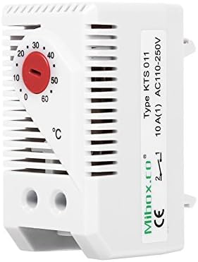 Mechanical Thermostat, 0-60 Adjustable Normally Close Temperature Controller Switch(KTO011)...