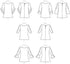 Butterick B6687Y Easy Women's Semi-Fitted Shirt Sewing Patterns, Sizes 4-14, White...