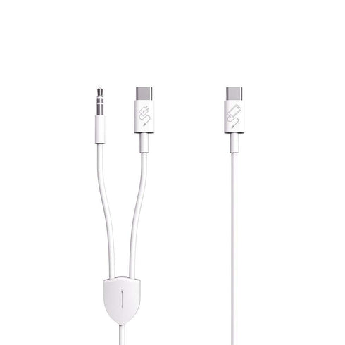 USB C to 3.5mm Audio Cable with PD Charging, 2 in 1 Design Supports Charge and Play Audio Simultaneously, Works with iPhone 15 Series iPad Pro and...
