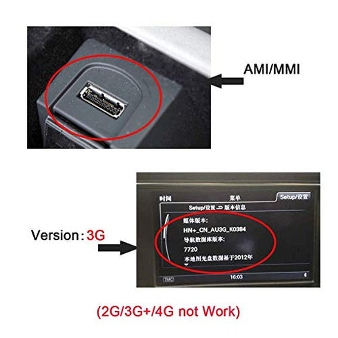 JSER Media in AMI MDI USB-C USB 3.1 Type-C Charge Adapter Cable for Car VW Audi 2014 A4 A6 Q5 Q7......