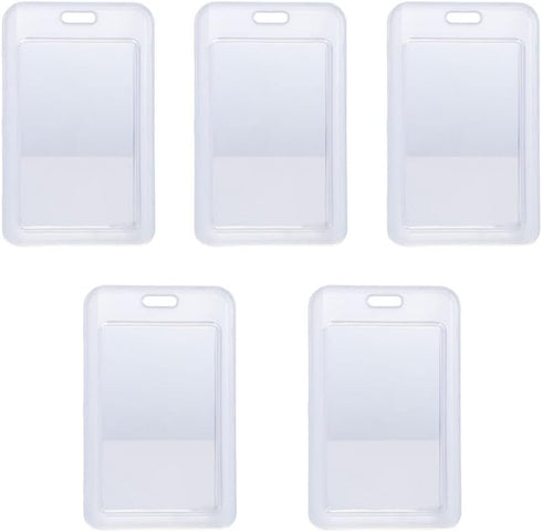 5pcs Transparent Card Protective Case Unisex ID Card Holders, Waterproof and Anti Bending Credit Card Business Card Case......