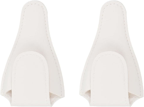 2 Pack PU Scissors Cover - Embroidery Sewing Craft Leather Scissors Protective Case, Apply to Storing Nipper Shears (4.5 x 2.6 Inches, White)...