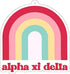 Alpha Xi Delta - Rainbow Air Freshener - 2/Pack - Flowers & Sunshine Scent...