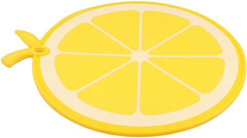 GUDEKIKL 1Pcs Fruit Shaped Plastic Cutting Board, Cartoon Lemon Pattern PP Cutting Boards, 10.75x12.2in Vegetables Chopping Board For Kitchen Hous...