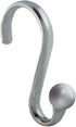 iDesign InterDesign Shower Curtain S-Hooks Chrome, Set of 12 Axis Shwr Hks W/Ball Set/12, Set of 1, 12 Count...