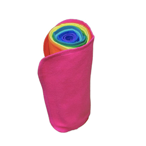 Gina's Soft Cloth Shop Washable Flannel Napkins 8x8 1 Ply Rainbow 10 Pack Proudly Made in the USA!...