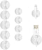 Cable Clips White 9 PCS, Phone Charger Cord Holder, Cable Cord Management for Desk, Office and Nightstands, Mixed Sizes......