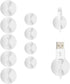 Cable Clips White 9 PCS, Phone Charger Cord Holder, Cable Cord Management for Desk, Office and Nightstands, Mixed Sizes......