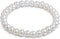 Elastic Pearl Bracelet Wedding Accessories Bridesmaid Bracelet Faux Pearl Bracelet Bridal Party Prom Beaded Bracelet (White-1pcs)...