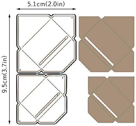 Pop up Envelope Cutting Dies,DIY Scrapbooking Artist Metal Die Cuts Cutting Dies Stencil for DIY Scrapbooking Embossing Paper Cards Making Decorat...