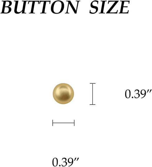 Jerler 10 Pcs Gold Matal Buttons Embellishments Sew on Clothing Buttons (Gold)...