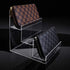 Acrylic Wallet Display Stand Holder Acrylic Jewelry Display Riser Shelf Showcase Fixtures (2pcs 3-Tiers)...