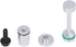 Leakproof Oil Pipe Support Kit,Oil Diverter Barbell Galley Plug Kit,Aluminum Oil Diverter Barbell by Pass Pickup Tube Hold Down Gallery Plug Set f...