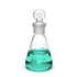 50ml Glass Erlenmeyer Flask, Laboratory Glassware Flask with Ground Glass Stopper for Chemistry Classroom Home Use, 3.3 Borosilicate Labware Conic...