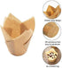 150PCS Tulip Cupcake Liners,Natural Baking Cups Muffin Cupcake Grease-Proof Wrappers for Wedding, Birthday Party,Christmas(Blue,Natural,White)...