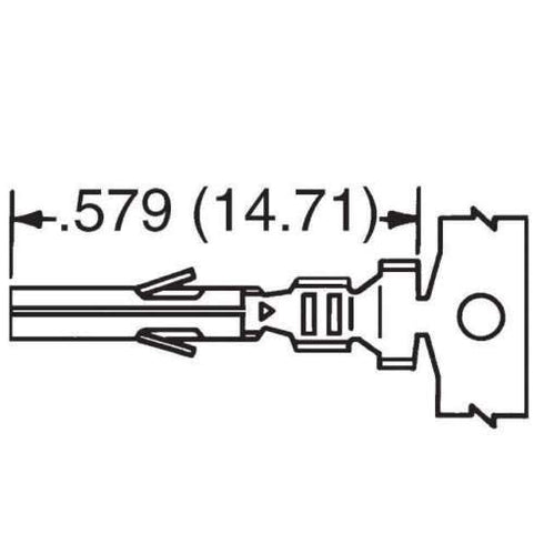 Molex Black 16-Pin Connector Pitch 4.20mm.0165" w/18-24 AWG Pin Mini-Fit Jr ™ Glow Wire Capable...