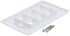 10-Pack 6 Port Keystone Wall Plate, Hexa Gang White Jack Insert for Ethernet, Coax, HDMI – Standard Size WallPlate Cover for Home & Office...