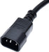 C14 to 5-15R Power Cord, IEC320 C14 to NEMA 5-15R Power Extension Cable Cord, PDU/UPS 18AWG Standard Computer Power Adapter Cord NEMA 5-15R to IEC...
