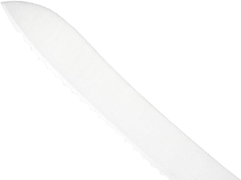 Mercer Culinary Millennia Color Handle Cutlery 9" Offset Bread Knife (Wavy Edge) White...