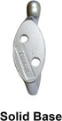 QCAA Premium Quality Heavy Duty Coat and Hat Hook Hanger, 3-3/8", Zinc Die Cast, Satin Nickel, 5 Pack, Made in Taiwan...