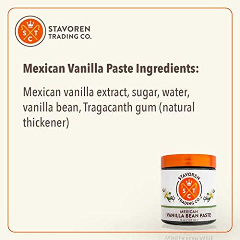 Mexican Vanilla Bean Paste - 4oz. - Baking, Cooking, and Desserts by Stavoren Trading Co....
